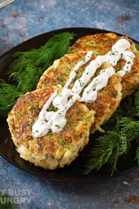 skillet fried salmon patties title pin Sauce For Salmon Patties, Fried Salmon Patties, Chicken Potato Bake, Lemon Dill Sauce, Sauce For Salmon, Canned Salmon, Salmon Patties Recipe, Easy Chicken Thigh Recipes, Easy Chicken Pot Pie