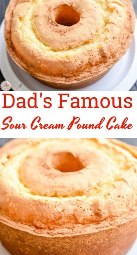 Pound Cake Recipes Easy, Sour Cream Pound Cake, Sour Cream Cake, Torte Cupcake, Brownie Desserts, Lemon Glaze, Bundt Cakes Recipes, Monkey Bread, Cupcake Cake