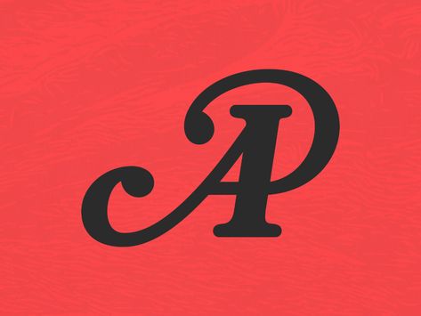 AP monogram by Vasilii Popkov on Dribbble A & P, Ap Initial Logo, Ap Tattoo Design, Ap Tattoo Letter, Ap Monogram Logo, Ap Logo Design Letter, Ap Wallpaper, Ap Logo Design, Ap Tattoo