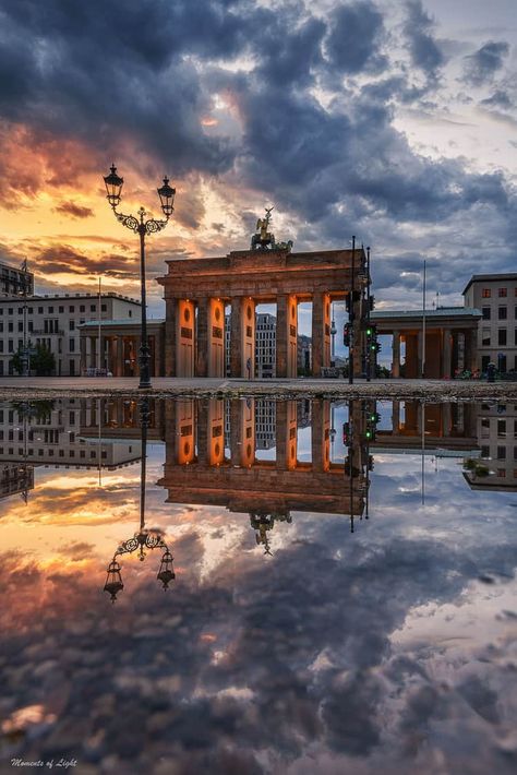 Brandenburg Gate, Berlin Reflection Germany Hd Wallpaper, Berlin Germany Aesthetic, German City Aesthetic Night, German Aesthetic, Germany Aesthetic, Disneyland Parks, Berlin Brandenburg Gate, Berlin Photography, Berlin Palace