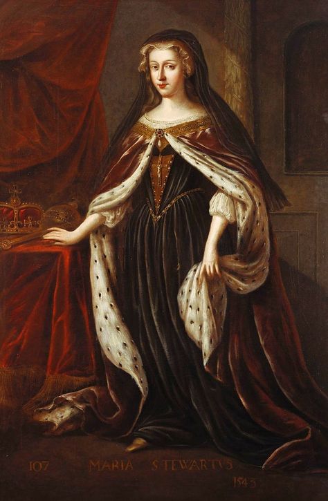 Mary, Queen of Scots. This portrait hangs in Holyrood Palace in Edinburgh. Mary Of Guise, Historic Women, House Of Stuart, Holyrood Palace, Marie Stuart, Royal Family Trees, Queen Of Scots, Tudor Dynasty, Tudor History