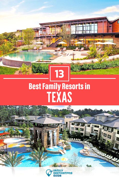 Want ideas for a family vacation to Texas? We’re FamilyDestinationsGuide, and we’re here to help: Discover Texas’s best resorts for families - so you get memories that last a lifetime! #texas #texasvacation #texaswithkids #familyvacation Resorts In Texas, Texas Resorts, Family Vacations In Texas, Resorts For Kids, Houston Hotels, Kid Friendly Resorts, Dallas Hotels, Best Family Vacation Spots, Best Family Resorts