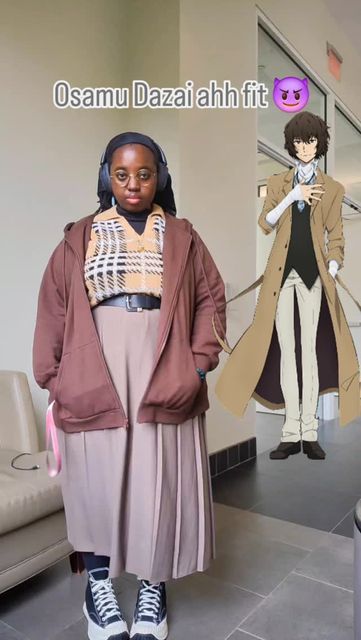 Osamu Dazai / Bungou stray dogs / cosplay / lowkey cosplay / subtle cosplay / anime cosplay Hijabi Cosplay, Subtle Cosplay, Cosplay Inspo, Casual Cosplay, Cosplay Ideas, Quick Saves