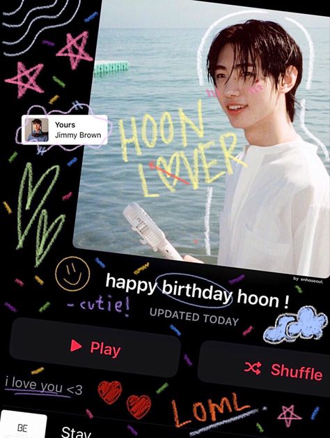 happy birthday sunghoon! - sunghoon’s edit Sunghoon Birthday Edit, Sunghoon Happy Birthday, Happy Birthday Sunghoon, Sunghoon Birthday, 14th Birthday Cakes, Park Sunghoon, 14th Birthday, Kpop Funny Bts, Binder Covers