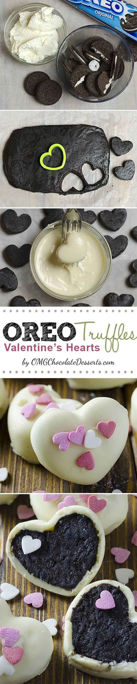 Oreo Truffle Valentines Hearts | 25 Valentines Day Treats That Look Way Too Good to Eat | Beautiful Homemade Gifts For Your Love Ones by DIY Ready at http://diyready.com/valentines-day-treats-that-looks-too-good-to-eat/ Target Valentines, Oreo Cream, Oreo Truffles, Quotes About, Gifts For, Valentines Day Treats, Köstliche Desserts, For Her, Valentine Treats