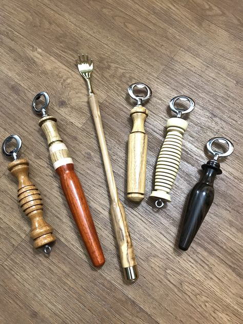 Turned Bottle Opener, Beer Bottle Opener Diy Wood, Bottle Opener Sign, Turned Bottle Stoppers, Wooden Bottle Stoppers, Wood Beer Opener, Wood Turned Bottle Opener, Lathe Projects, Wood Turning Projects