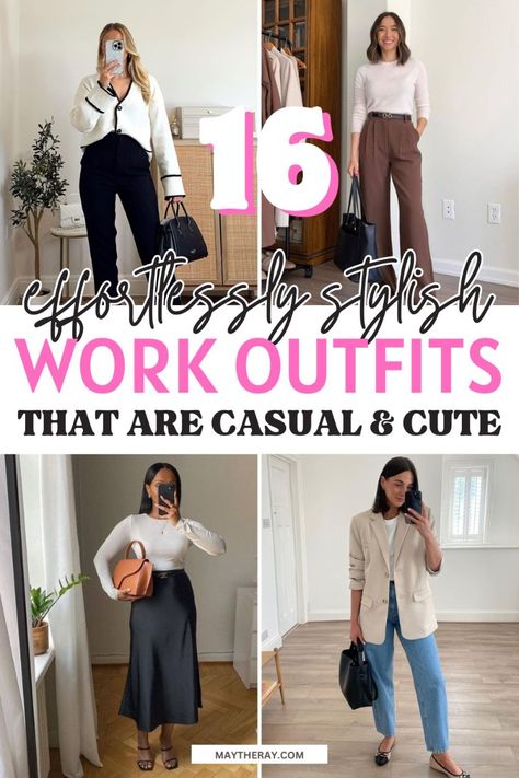 Feeling a little stuck in finding what to wear to work? Yeah, we've all been there. Which is why I'm here to help you revamp your work outfits with easy to put together yet stylish office outfits. #workwear Dress Down Friday Work, Friday Outfit For Work, Orientation Outfit, Stylish Office Outfits, Coach Outfits, What Should I Wear Today, Outing Outfit, What To Wear To Work, Friday Outfit