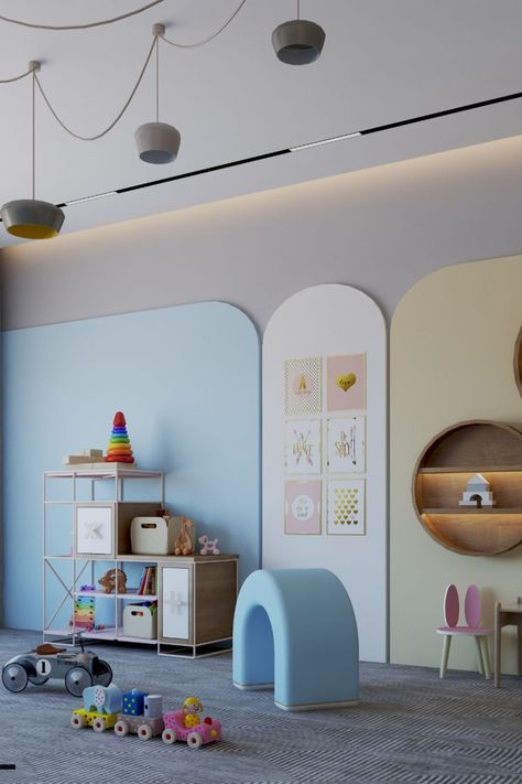 Kids Playroom Design by Asmaa Tarek Modern Kids Room Design, Creative Kids Rooms, Circu Magical Furniture, Magical Room, Magical Furniture, Kids Playroom Furniture, Childrens Playroom, Playroom Design, Kid's Bedroom