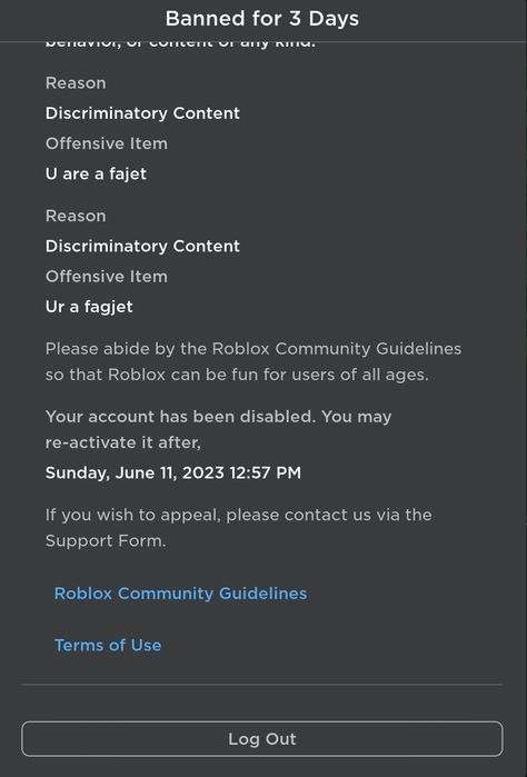 Banned On Roblox 2023, Roblox Banned For 7 Days, Banned From Roblox Screen, Roblox Banned Account, Hair Roblox, Roblox Ideas, Black Hair Roblox, Reference Drawing, Fake Pictures