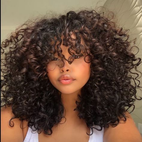 Curly Hair, A Woman, Hair