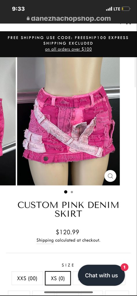 Ripped Skirt Outfit, Custom Denim Skirt Outfit, Pink Denim Skirt Outfit, Ripped Jean Skirt, Custom Made Outfits, Pink Ripped Jeans, Diy Ripped Jeans, Distressed Mini Skirt, Pink Denim Skirt