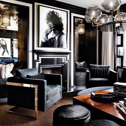 How amazing is this room! The art definitely makes it 🖤 📸 courtesy of livingroomideas.eu . . . #interiordesign #interiorstyling #luxuryinteriors #interior #interiorinspo #decor #style #luxury #homedesign #instadecor #decorlovers #obsessed #inspo #inspiration #homestyling #homedecoration #hautecouture #interiors123 #Ininteriors #design #luxe #luxurylifestyle #art Popular Living Room, Contemporary Room, Living Room Design Decor, Dark Interiors, Black Furniture, Blue Living Room, Interior Deco, Living Room Grey, A Living Room