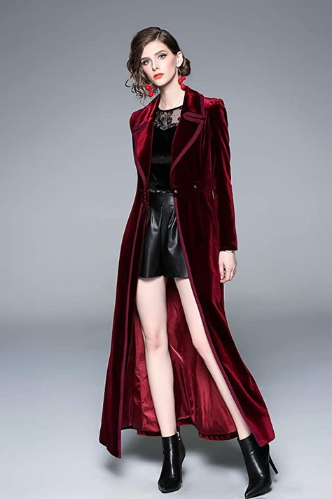 Winter Runway, Winter Maxi, 2019 Runway, Corduroy Coat, Velvet Maxi, Velvet Coat, Womens Windbreaker, Red Maxi, Blue Coat