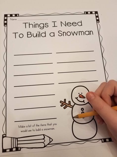 How To Build a Snowman Writing Activities How To Build A Snowman, Snowman Lesson Plans For Toddlers, The Snowman Activities, Sneezy The Snowman Activities Free, How To Build A Snowman Writing, Snowman Writing Kindergarten, January Fun, Snowman Writing Activities, Procedural Text