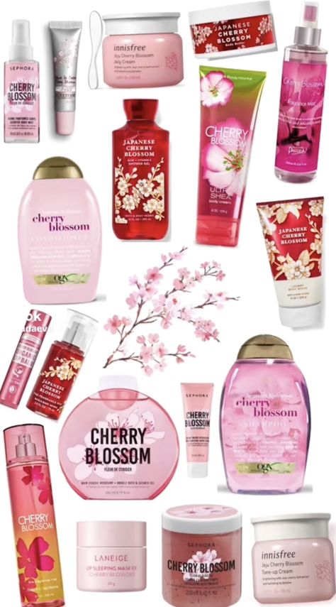 Blossom Perfume, Cherry Blossom Scent, Body Creams, Bath And Body Works Perfume, Shower Skin Care, Body Smells, Pretty Skin Care, Perfume Scents, Perfume Lover