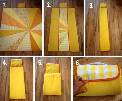 Tutorial: Sunburst Picnic Blanket – you and mie Picnic Blanket Diy, Sewing Blankets, Pochette Portable, Picnic Quilt, Simple Sewing, Picnic Blankets, Blanket Diy, Picnic Mat, Quilting Tutorials