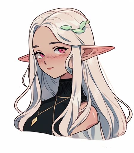 D&d Elves, Elf Hair Drawing, High Elf Character Design, Elf Drawings Female, Elf Oc Girl, Elf Art Sketch, Elf Oc Character Design, Elf Oc Art, Cute Elf Drawing