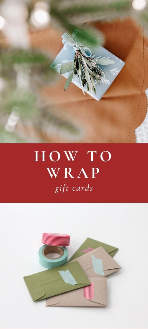 Gift Wrap A Gift Card, How To Wrap A Paper Gift Certificate, Wrap Flat Gift, Wrapping A Gift Card Creative Ways To, Christmas Gift Card Wrapping Ideas, Gift Wrapping Gift Cards, How To Wrap A Gift Certificate, Ways To Wrap A Gift Card, Ideas To Wrap Gift Cards