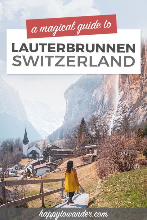 Lauterbrunnen Switzerland, Beautiful Hikes, Interlaken, Text Overlay, Switzerland Travel, Europe Travel Guide, Europe Travel Destinations, Zermatt, Lucerne