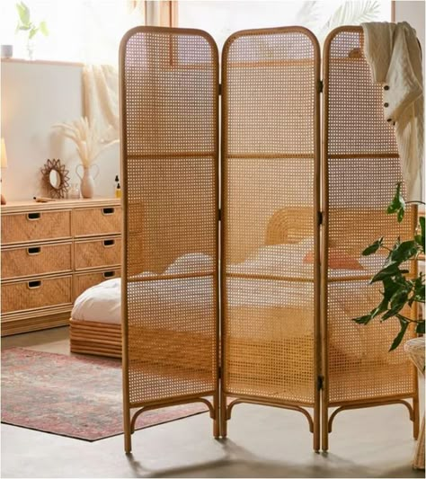 light. Rattan Room Divider, Rattan Room, Room Divider Folding, Floor To Ceiling Cabinets, Bamboo Privacy, Wood Room Divider, Pony Wall, Partition Screen, Wood Screens