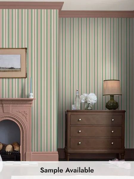 Wallpaper | Ditsy Floral & Heritage Wallpaper | Joules Stripe Wallpaper Bedroom, Pink And Green Wallpaper, Entryway Dining Room, Mulberry Home, Paisley Wallpaper, Mini Moderns, Damask Wallpaper, Forest Wallpaper, Wallpaper Direct