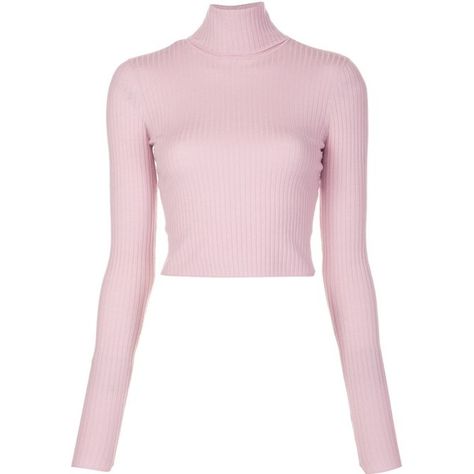 A.L.C. turtleneck cropped jumper found on Polyvore featuring tops, sweaters, cropped turtleneck, pink turtleneck, cropped sweater, crop top and turtle neck top Turtle Neck Shirt, Pink Turtleneck, Pink Turtleneck Sweater, Cropped Turtleneck, Turtle Neck Crop Top, Turtle Neck Jumper, Turtleneck Shirt, Sweater Crop, Pink Crop Top