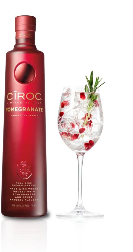 Pomegranate Vodka Cocktail, Pomegranate Vodka, Cocktail Vodka, Ciroc Vodka, Spritz Cocktail, Vodka Cocktail, Infused Vodka, Vodka Drinks, Club Soda