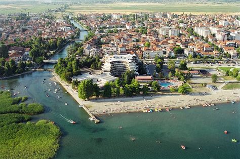 Struga, a town situated on the shores of the Ohrid lake Struga Macedonia, Republic Of Macedonia, Balkan Peninsula, Ancient Kingdom, Lake Resort, Global Travel, Central Europe, Travel Set, Beautiful Places To Visit