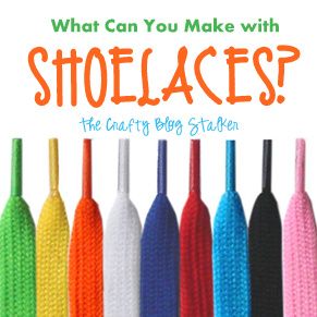 Shoelaces are great for tying your shoes but can be used for so much more! This collection of ideas for shoelaces will amaze you will all of their uses. Shoelace Crafts, String Crafts, Lace Crafts, Love Craft, Crafty Craft, Shoe Lace, Diy Projects To Try, Craft Tutorials, Crafts To Do