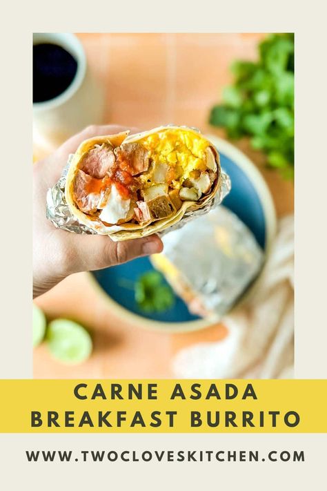 Burrito Breakfast, Easy Carne Asada, Burrito Recipes, Recipes Brunch, Best Brunch Recipes, Burrito Recipe, Breakfast Burritos Recipe, Cheesy Eggs, Homemade Sandwich