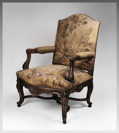 Carved 19th C. Louis XV Armchair with Aubusson Tapestry Louis Xv Armchair, Aubusson Tapestry, Classic Furniture Living Room, Kids Armchair, Plush Chair, Antique Furniture For Sale, Thrift Store Furniture, Love Chair, Western Furniture