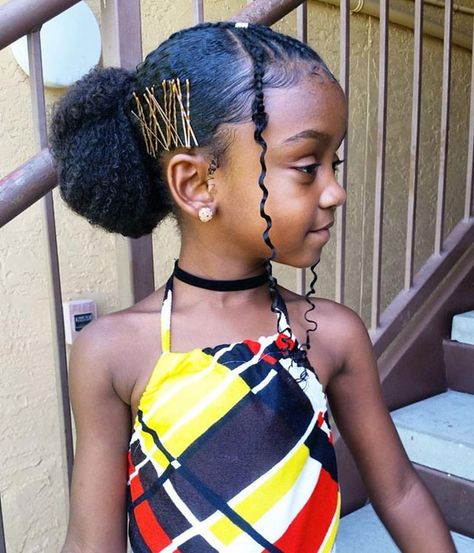 13.6k Likes, 35 Comments - ProtectiveStyles (@protectivestyles) on Instagram: “@coconutcoil Obsessed. From the hair to the fit, this is everything. @tulipco always has that…” Hairstyles Girl Black, Toddler Hairstyles Girl Black, Yaya Panton, Baby Girl Hairstyles Curly, Hairstyles Girl, Kid Braid Styles, Toddler Hairstyles, Toddler Hairstyles Girl