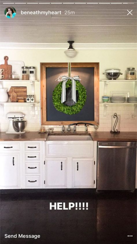 Above Kitchen Sink Decor, Kitchen Sink Wall No Window, Kitchen Sink Wall Decor, Above Kitchen Sink Ideas, Kitchen Sink With No Window, Kitchen Sink No Window, Sink No Window, Sink With No Window, Window Above Kitchen Sink