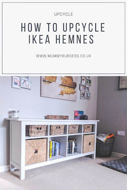 upcycle ikea hemnes Ikea Hemnes Sideboard, Hemnes Shelf, Hemnes Sideboard, Ikea Sideboard, Small Spaces Storage, Shelf Basket, Console Styling, Ikea Hemnes, Set Of Drawers