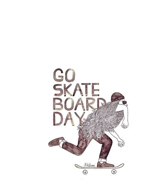 Go Skateboard Day, June 21! Go Skateboarding Day, Go Skateboarding, Skate Photography, 21 June, Day Illustration, June 21, Illustration Inspiration, Skateboarding, Dive In