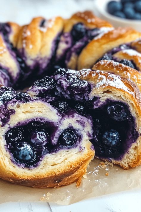 Cream Cheese Babka, Blueberry Babka, Braided Sweet Bread, Blueberry And Cream Cheese, Greek Veggies, Cheese Babka, Muffin Pancakes, Whipped Shortbread, Best Gluten Free Bread