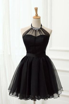 Black Prom Dress Short, Prom Dress Black, Mini Prom Dresses, Black Homecoming Dress, Tulle Homecoming Dress, Short Prom Dresses, Short Homecoming Dress, Short Cocktail Dress, Cute Prom Dresses