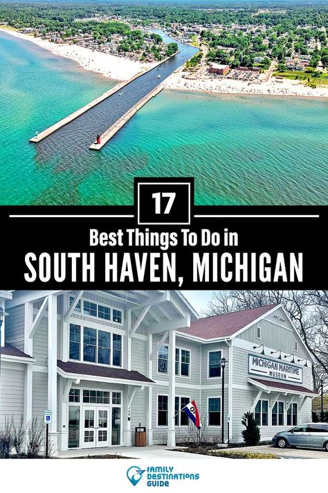 17 Best Things to Do in South Haven, MI Michigan Travel Destinations, South Haven Michigan, South Haven Mi, Michigan Road Trip, Michigan Vacations, Michigan Beaches, South Haven, Summer Escape, Michigan Travel