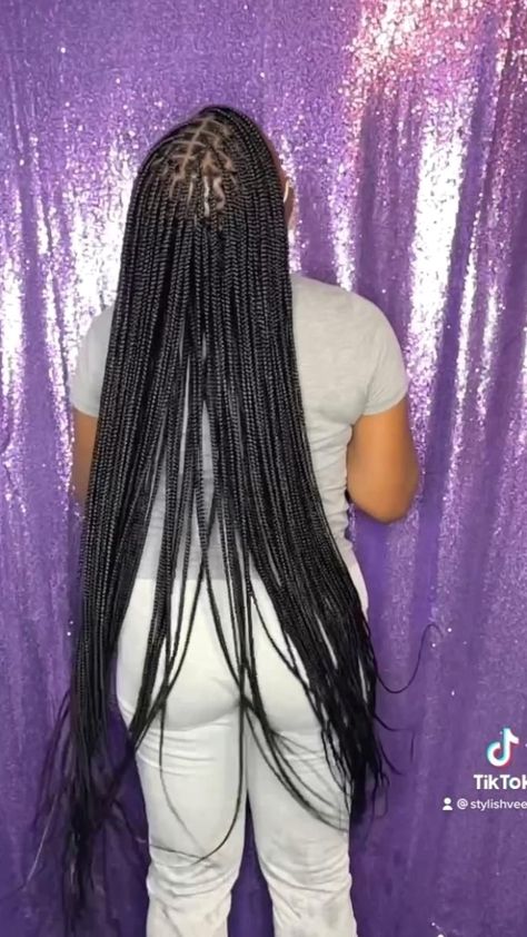 Knee Length Braids, Knee Length Knotless Braids, Knee Length Knotless, Birthday Hairstyle, School Braids, Black Kids Braids Hairstyles, Braiding Hairstyles, Black Hair Updo Hairstyles, 2 Braids