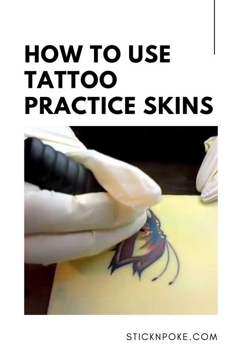 Learn To Tattoo Tutorials, How To Learn Tattooing, Tattoo Begginer Tips, Beginning Tattoo Artist, Simple Practice Tattoos, Tattoo Ideas For Beginner Artists, Fake Skin Tattoo Practice, Poke Tattoo Diy, Tattoo Practice Sheet