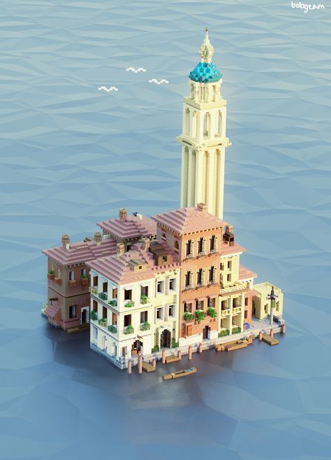 Minecraft Venice Build, Minecraft Swiss House, Minecraft Italian City, Minecraft European Buildings, Minecraft Italian Town, Minecraft Seaside Town, Minecraft European City, Greece Minecraft, Minecraft Venice