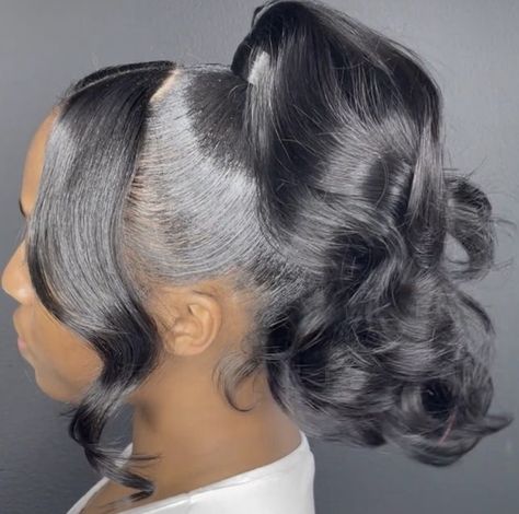 Up Do Hair Styles For Ball, 16 Inch Ponytail Weave, Weave Ponytail Hairstyles Curly, Short Ponytail Hairstyles Black Women, Short Wavy Ponytail, Short Curly Ponytail, Cute Ponytail Hairstyles, Barbie Ponytail, Cute Barbie