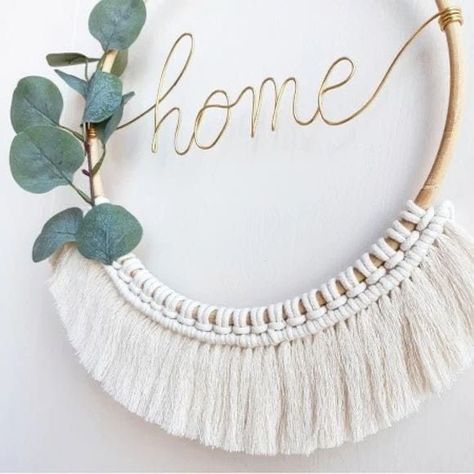 Ring Macrame, Diy Laine, Diy Paper Wall Hanging, Diy Macramé, Simpul Makrame, Pola Macrame, Macrame Tutorials, Paper Wall Hanging, Macrame Wall Hanging Diy