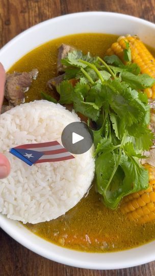 51K views · 8.1K reactions | Puerto Rican Sancocho Soup ( easy to make recipe ) 

Ingredients: 

- 2 lb angus beef 
- Table spoon Olive oil 
- 2 packs Sazon 
- 2 tsp adobo 
- 1/4 cup of sofrito
- 2 Corn on the cob  Cut both into three 
- 2/4 cup Cassava cut 
- 1 White potato cut 
- 1 large Carrot cut 
- 2/4 cup Pumpkin cut
- Salt + black pepper to taste 
- Cilantro for garnish 

Served with white rice and avocado I am personally just eating this this soup with some white rice 🍚 

Instructions: 

First cut beef into medium size cubes, on a hot pan or pot add olive oil and sear beef for 1 minutes and add sazon, adobo proceed with adding your  sancocho mix and mix well while searing, add 2 1/2 cup of water and bring to a boil for 20 minutes now we are going to add sea salt and black pepper t Easy Sancocho Recipe, Easy Puerto Rican Recipes, Sancocho Puerto Rican, Rice And Avocado, Latino Recipes, Puerto Rican Dishes, Dominican Food, Soup Easy, Puerto Rican Recipes