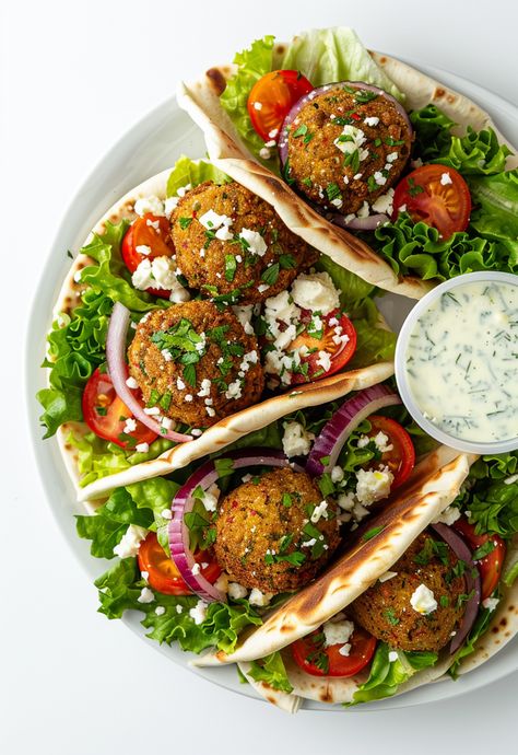 Learn How to Cook Falafel Recipe For Free | Recipes You'll Love, Made Easy! Mini Falafel Appetizer, Falafel Meals, Falafel Ideas, Easy Dinner Vegetarian, Best Falafel Recipe, Falafel Recipes, Falafel Balls, Egyptian Recipes, Vegetarian Dinner Ideas