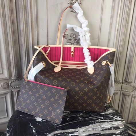 Louis Vuitton Monogram Canvas Neverfull MM with Pivoine Lining M41178 Neverfull Mm Outfit, Louis Vuitton Handbags Neverfull, Lv Inspired, Sac Louis Vuitton, Mm Monogram, Neverfull Mm Monogram, Handbag Outfit, Perfect Handbag, Louis Vuitton Damier Azur