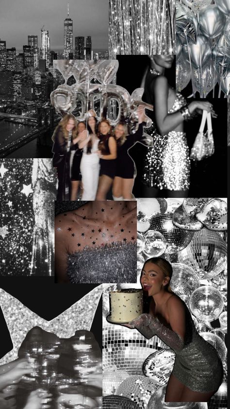 21st Birthday Themes, 18th Birthday Party Themes, 18th Birthday Decorations, 17th Birthday Ideas, Disco Birthday Party, Black White Parties, 20th Birthday Party, 21st Party, Disco Theme