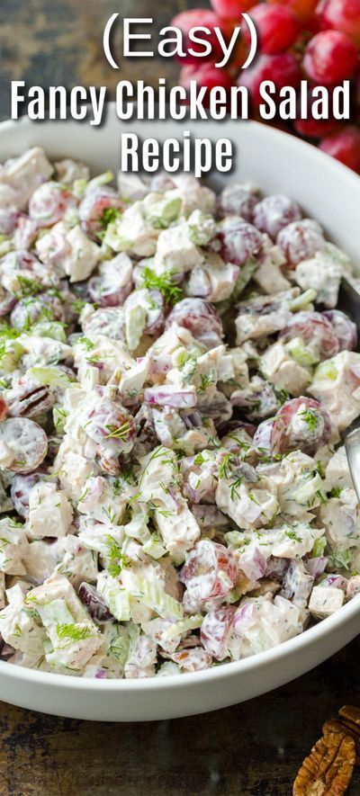 Fancy Chicken Salad, Leftover Roasted Chicken, Creamy Chicken Salad, Blueberry Chicken, Chicken Salad Dressing, Classic Chicken Salad, Best Chicken Salad Recipe, Lunch Chicken, Chicken Salads