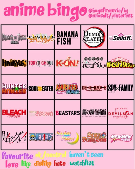 free to use :) more bingos made by me in my "viabingo" board!!! Lgbtq Bingo, Anime Bingo, Character Bingo, Anime Quiz, Love Bingo, Fun Templates, Playlist Aesthetic, Me Template, Kinnie Bingo