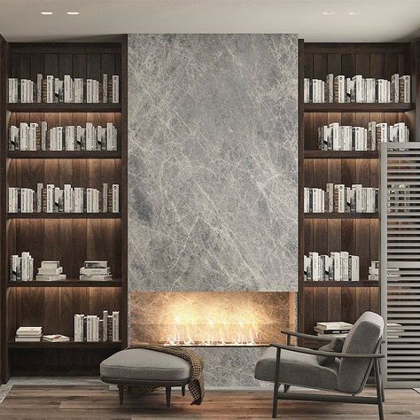 Hotel Room Door Design, Candle Fireplace, Architecture Contemporary, Sala Grande, Contemporary Hotel, Home Library Design, Room Door Design, Contemporary Fireplace, Lobby Design